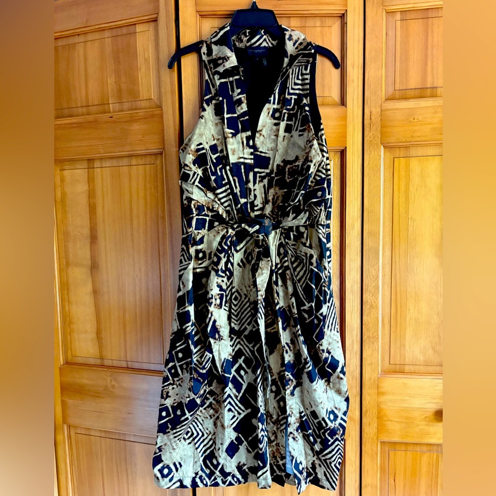 Donna Karan Geometric Printed Dress